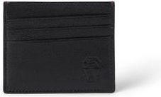 Brunello Cucinelli Grained leather card holder in Black at Nordstrom