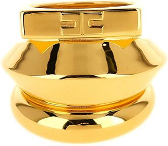 Elisabetta Franchi Rings, female, Yellow, 52 MM, Three Band Ring