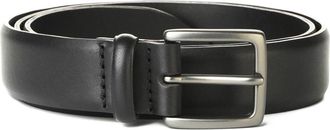Orciani Brushed Leather Burnished Buckle Belt