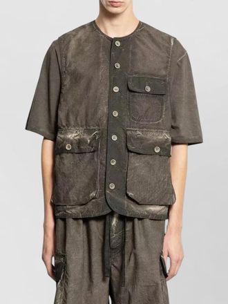 Uma Wang utility shirt jacket multiple pockets design
