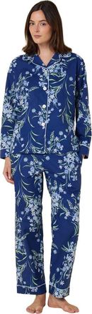 The Cats Pajamas Luxe Pima Pajama Set Conversational in Garden Posy at Nordstrom, Size Small