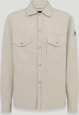 Belstaff Belstaff Sobrecamisa Cs60 para hombre Mezcla de algodón teñido en prenda Beige piedra 2XL