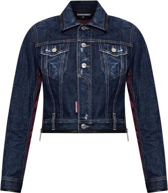 Dsquared2 Denim Jacket - Dames - Spijkerjassen - Blauw - 2XS - Denim - Jassen