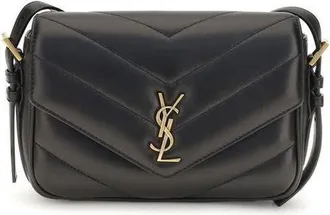 Saint Laurent Loulou Cassandre Shoulder Bag Black