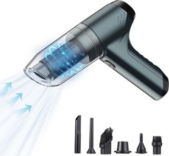 OEM Aspiradora De Mano Inal&aacute;mbrica De 19.000 Pa, Potente Succi&oacute;n 3 En 1, Soplador De Aire Y Bomba Manual, 120 W, Alta Potencia, Para Uso En Seco Y H&uacute;medo,