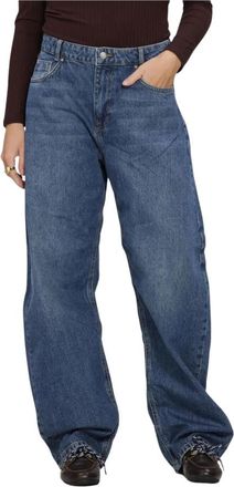 MY ESSENTIAL WARDROBE Mwremmie 174 High Barrel Jeans - Dames - Loose Fit Jeans - Blauw - W32 - Denim - Jeans