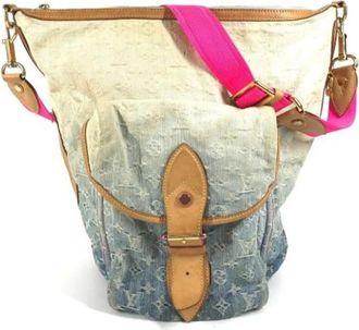 Louis Vuitton Tweedehands Canvas Louis Vuitton tassen - Dames - Vintage Schoudertas - Veelkleurig - ONE Size - Denim - Vintage