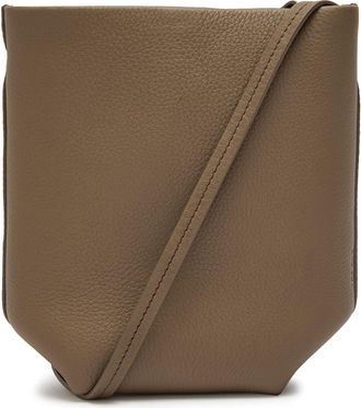 The Row The Row Park Grained Leather Cross-body bag - Taupe - One Size