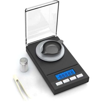 OEM Balanza De Miligramos 50g/0.001g, Balanza De Precisi&oacute;n De Miligramos, Mg, De Bolsillo, Para Laboratorio Con Pantalla Lcd, -crezuo