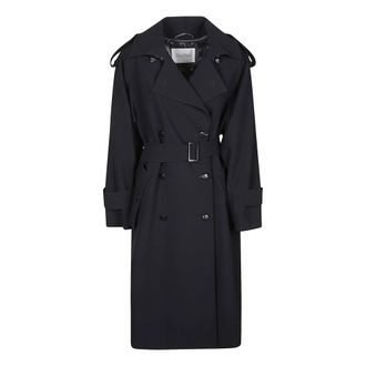 Max Mara Certo Trench Coat - female - Max Mara - Trench Coats - Blue - S - Coats