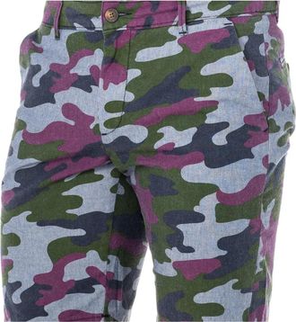 La Martina Camouflage Bermuda Shorts - Heren - Korte Broeken - Veelkleurig - W33 - Katoen - Korte Broeken