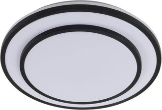 Lindby L&aacute;mpara De Techo Led duala En Negro Pl&aacute;stico - Lindby