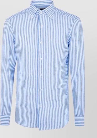 Barba striped linen shirt