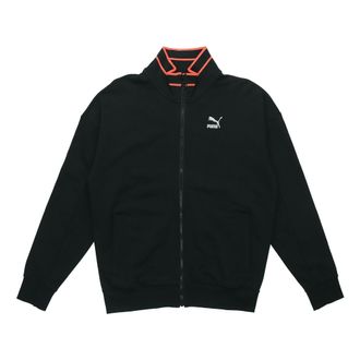 Puma TFS Stand Collar Zipper Casual Sports Black 597343-01