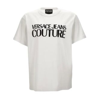 Versace Jeans Couture Round Neck T-Shirt - - Tops - Uomo - Bianco - 2XL