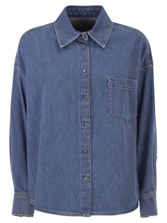 Max Mara Weekend Maxmara Wkdfoggia Baumwoll-Jeanshemd