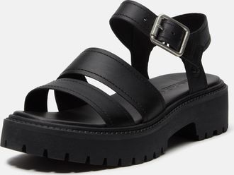 Timberland Womens Stone Street Sandals in Black Leather - Size UK 7