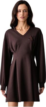 A|X Armani Exchange Vestido de Viscosa Evas&eacute; - Dresses - Mujer - Marr&oacute;n - XS