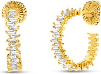 Bruno Magli Adelina Gold Earrings, Diamante