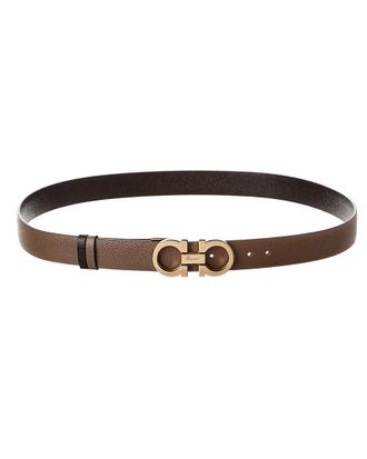 Ferragamo Gancini Reversible & Adjustable Leather Belt