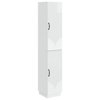 vidaXL Juego De Armarios 2 Uds. Blanco Brillante Madera De Ingenier&iacute;a Vidaxl