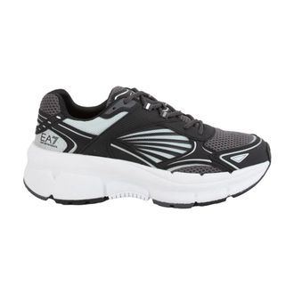 Emporio Armani Sneaker X8X236 Xk 424 - Heren - Sneakers - Zwart - 43 1/3 EU - Polyester - Schoenen