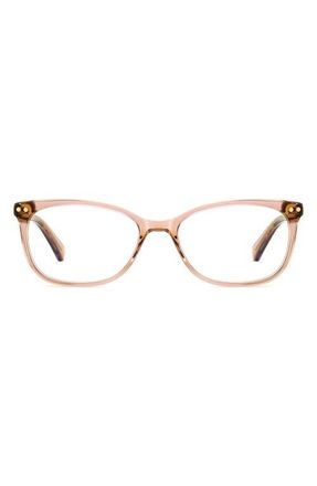 Kate Spade New York adria 52mm rectangular optical glasses in Brown Pink at Nordstrom