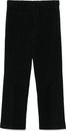 Homme Plissé Issey Miyake Pantaloni dritti con pieghe - Nero