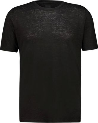 120% Lino Hombre, Camisetas, Negro, Talla: S