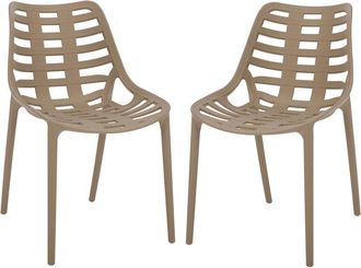 Safavieh Outdoor Set Of 2 Fufa Dining Chairs