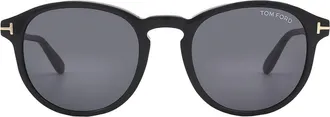 Tom Ford Dante Smoke Round Mens Sunglasses FT0834 01A 52