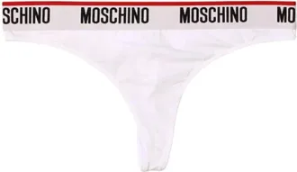 Moschino Ondergoed, Dames, Wit, L, Katoen, Perizoma