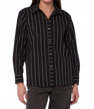 Velvet Heart Jessa Stripe Shirt In Black