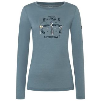 super.natural Bike Enthusiast L/S Merinolongsleeve f&uuml;r Damen | grau