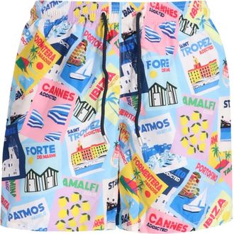 MC2 Saint Barth Costume da bagno con stampa grafica - Blu