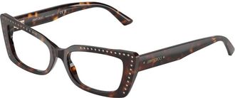 Jimmy Choo London Stijlvolle Brillen - Dames - Brillen - Bruin - 53 MM - Accessoires