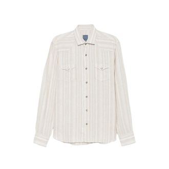 Barba Striped Flap-pockets Shirt