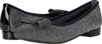 David Tate Teresa Womens Shoes Silver Glitter Stretched : 7.5 N (AA), Textile