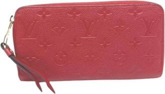 Louis Vuitton Pre-owned Wallets, female, Red, Size: ONE SIZE Pre-owned Canvas Wallet