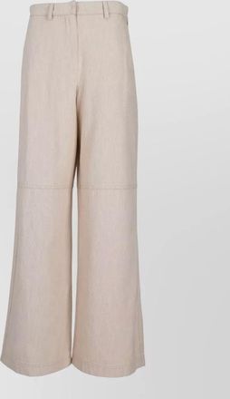 Max Mara wide leg shorts seam detailing pockets