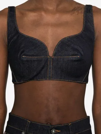 Givenchy Denim Bra Top - Black