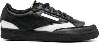 Maison Margiela Sneaker Reebok Clicegro Wit - Heren - Sneakers - Zwart - 42 EU - Leer - Schoenen