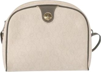Dior Pre-owned Cross Body Bags, female, Beige, Size: ONE SIZE Pre-owned Vintage Honeycomb Shoulder Bag