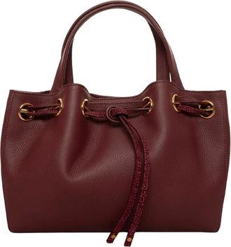 Borbonese Borsa shopping in pelle - - Bags - Donna - Rosso - ONE SIZE