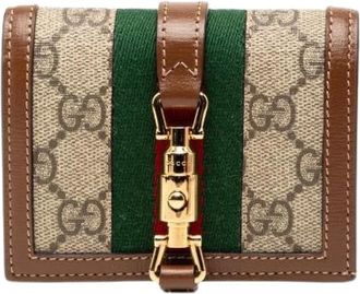 Gucci Pre-owned Wallets, female, Multicolor, Size: ONE SIZE Pre-owned Jackie 1961 GG Supreme PVC Leather Wallet