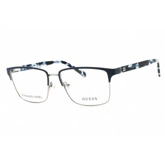 Guess Mens Blue Rectangular Eyeglass Frames GU50070