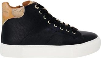 Alviero Martini 1A Classe Zwarte leren high-top sneakers - Dames - Sneakers - Zwart - 38 EU - Leer - Schoenen