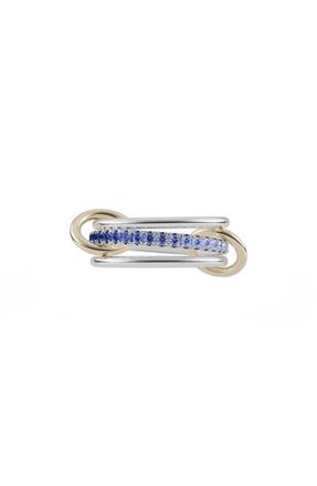 Spinelli Kilcollin Tigris Ombr&eacute; Blue Sapphire Stack Ring in Silver at Nordstrom, Size 9