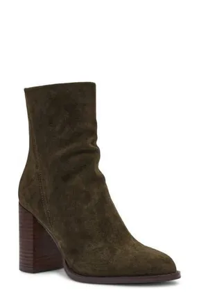 Steve Madden Obsession Bootie in Olive Suede at Nordstrom Rack, Size 9