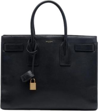 Saint Laurent Pre-owned Sac De Jour Tote Bag - Dames - Vintage Shopper - Zwart - ONE Size - Leer - Vintage